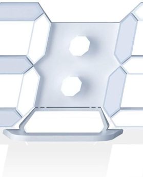 EDUP HOME 3D LED Digital Wall Clock/Desk Alarm Clock with Remote Control for Kitchen Bedroom Office, 9.7" LED Night Light Decor Clock Adjust Brightness 12H/24H Time Date Temperature, Great Gift